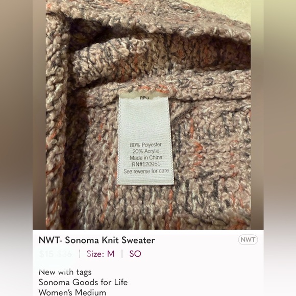 NWT- Women's Sweater Collection - Picture 7 of 11